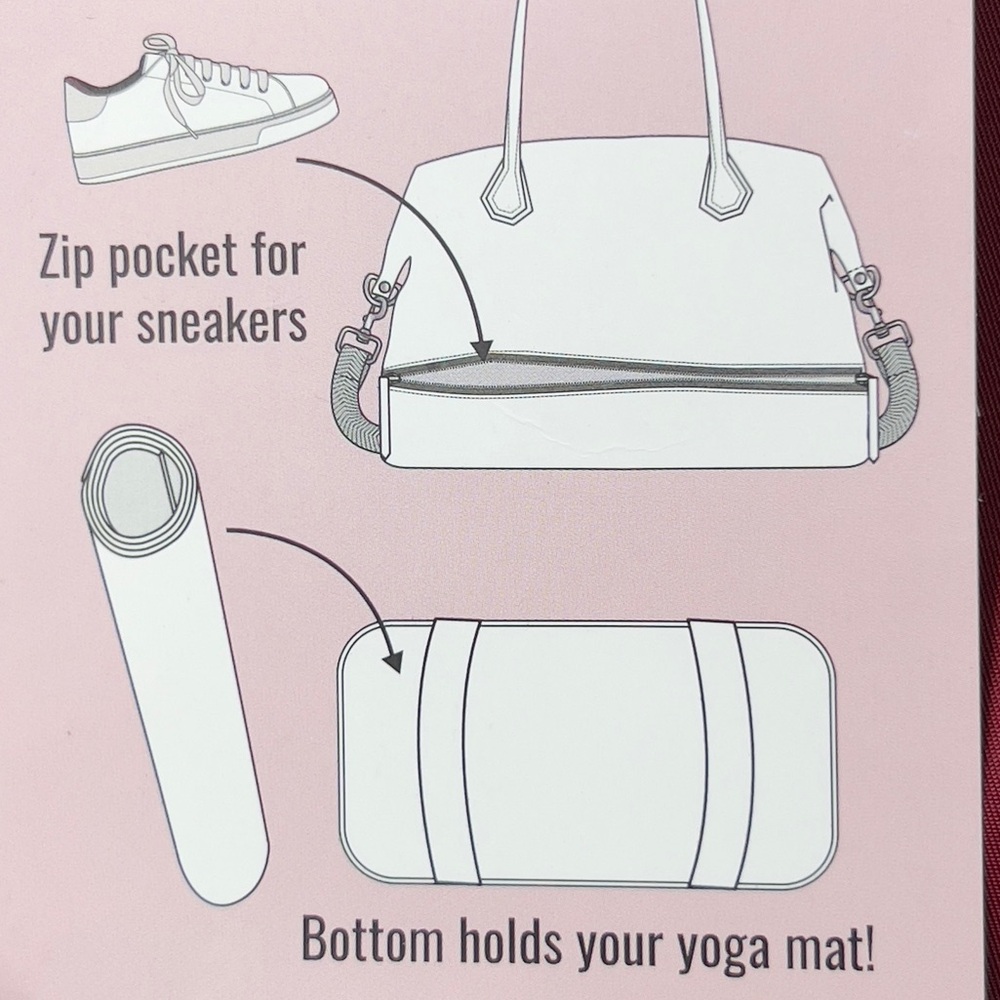 Mondani New York WeekenderTote/Duffle/Gym Bag Holds Sneakers & Yoga Mat … - Picture 14 of 14
